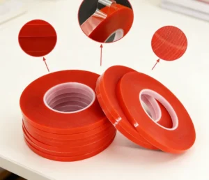 Reflective High Visibility PET Double Sided Tape for Safety Sign Applications and Warning Label Installation Work