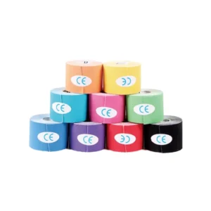 Reflective Kinesiology Tape Waterproof Sports Athletic Tape Muscle Support Cotton Elastic Bandage Ce Certified 5cm X 5m Blue