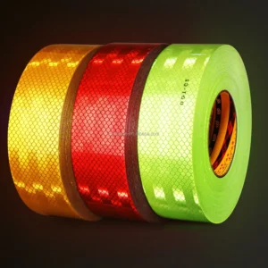 Reflective Tape Outdoor Waterproof Fluorescent Strong Adhesive Safety Warning Tape Reflector Conspicuity Tape for Trailer Trucks