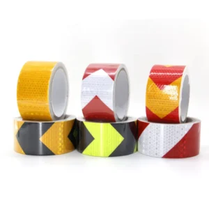 Reflective Tape Waterproof High Visibility Colorful Industrial Marking Tape Heavy Duty Hazard Caution Warning Safety Adhesive