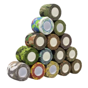 Reliable Camo Cohesive Elastic Self Adhesive Bandages for Gear Protection Wraps Tools Scopes and Tactical Equipment