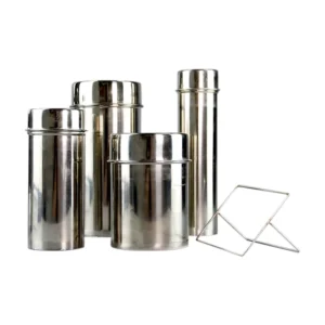 Reliable Stainless Steel Sterilization Canisters for Laboratory Use