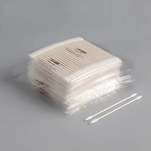 Replace BB-003 Double Precision Tips Small Pointed Cotton Buds Huby 340 Cotton Swabs with Paper Stick for Cleanroom Use