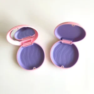 Retainer and Aligner Cases with Magnetic Closure Dental Lightweight and High performance Round Mouthguard Case with Custom Logo