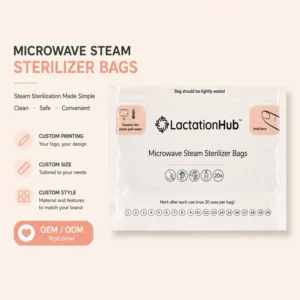 Reusable Microwave Steam Sterilizer Bags for Baby Bottles Breast Pump Parts Feeding Accessories