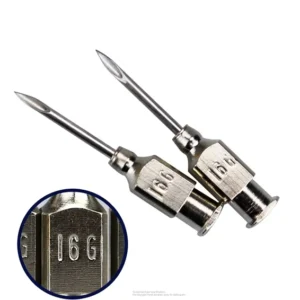 Reusable Stainless Steel 304 Hypodermic Veterinary Syringe Needles for Cattle Pigs Goats Horses-Multi-Capacity Vaccine Injection