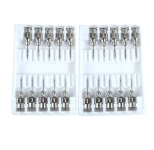 Reusable Stainless Steel Hypodermic Injector Veterinary Syringe Needle 16 22G Cattle Vaccine Injection ISO 9001 CE