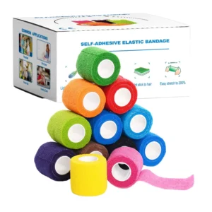 Rich Color Self Adhesive Bandage 2 Inch Self Adherent Wrap Colored Tape Sticky Athletic Wrap for Sports Vet Wrist Ankle