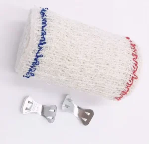 Risenmed Orthopedic Reusable Elastic Medical Grade Cotton+spandex Blue Red Thread Crepe First Aid Bandage Roll Bandage