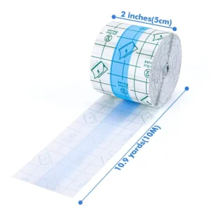 Risenmed Waterproof Transparent Elastic Film PU Wound Dressing Adhesive Tape