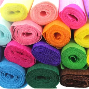 Rollo De Papel Crepe De 180GSM De Alta Calidad Para La Ceremonia De Boda Varios Festivales Grandes Decoracion