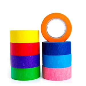 Rubber Glue 2 Inches Walls Paint Protection Crepe Paper Beige General Purpose Masking Tape