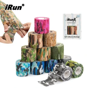 Running Elastic Adhesive Bandage Adherent Cohesive Wrap Bandages Custom Logo Athletic Elastic Cohesive Tape