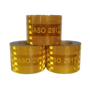 SASO 2913 Reflective Tape Conspicuity Reflective Sticker with Aluminum Yellow Red Silver Truck Safety