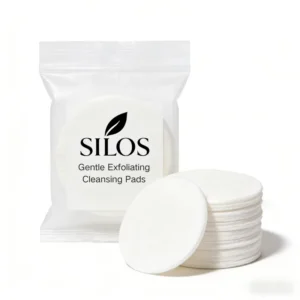 SILOS Gentle Exfoliating Cotton Eco Friendly Facial Cleansing Pads