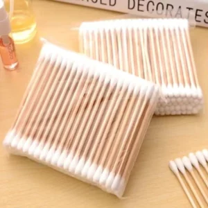 SJ Cotton Buds Double Headed Disposable Cotton Swabs Makeup Ear Clean Disposable Dacron Tip Swabs