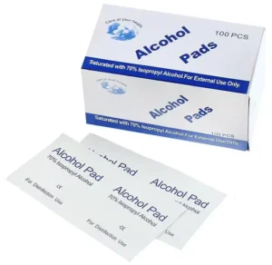 SJ Sterile Non Woven Alcohol Swab 70% Isopropyl Alcohol Prep Pads 60mm Medical Grade Alcohol Swabs