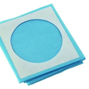 SMS Hydrophilic Viscose PE Coated Water Repellent EO Sterilized Medical Disposable Class II Aperture Surgical Drape with Hole