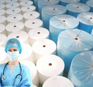 SMS SMMS PP Spunbond Breathable Waterproof Anti Static Nonwoven Fabric For Diapers Surgical Gowns