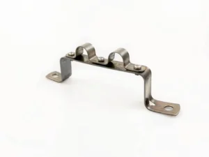 SUS304 Stainless Steel Double Pipe Saddle 16mm Wall Mounted 1.2mm OEM ODM Customizable Model 16 Plain
