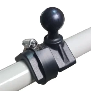 Saddle Strap 1 Inch Ball Mount Heavy Duty Hose Clamps Bar Cellphone Bracket Universal Handlebar Motorcycle Bike Phone Holder