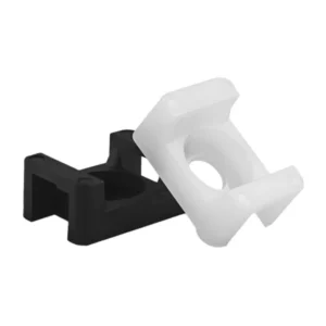 Saddle shaped Cable Tie Fixing Base Screw Hole Cable Clamp