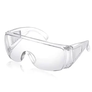 Safety Glasses Anti-Fog Anti-scratch Goggles Vented Sides Shields PC Frameless Clear Spectacles Lab Medical