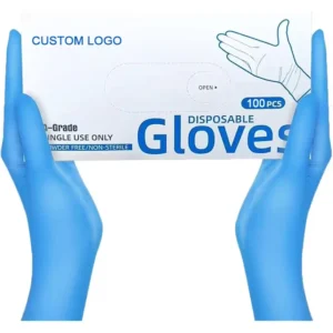 Safety Gloves Powder Free Latex Free Gloves Cleaning Disposable Silicone free Customizable 4 Mil Hospital