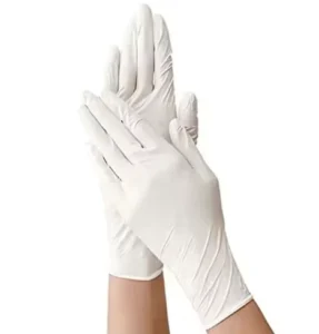 Safety Powdered Rubber Latex Nurse Gloves Examination Medical Powder Free White Disposable Latex Gloves
