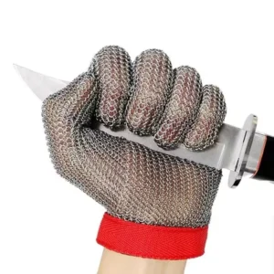 Safety Protection 316 Stainless Steel Apron Kit with Metal Ring Slaughterhouse Anti Cutting Cleaning Tool