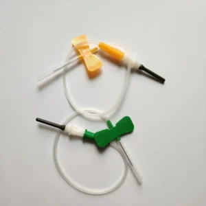 Safety Vacutainer Blood Collection Butterfly Needle 24 Gauge Two Winged Stainless Steel Single Use Dog Use Set