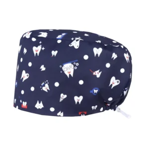 Scrub Cap Women Nurse Clinic Veterinarian Working Scrub Hat With Satin Beauty Salons Cute Dental Sanitary Hygienist Surgeon Caps
