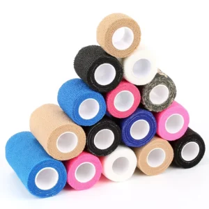 Self Adherent Elastic Sportswear Tape Bandage Non Woven Self Adhesive Cohesive Wrap for Thumb Finger Wrist Ankle 5m Length