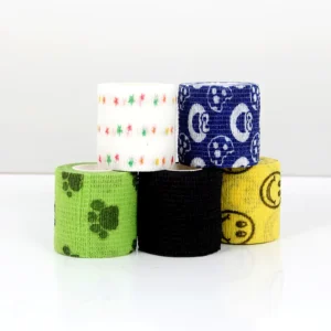 Self Adherent Tape Breathable Cohesive Sport Bandage Wrap Rolls Elastic Self Adhesive Bandage for Stretch Athletic