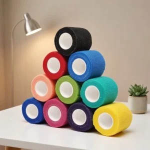 Self Adhering Bandage Wrap No Clip Needed Reusable First Aid Elastic Tape for Wrist Finger Ankle Support