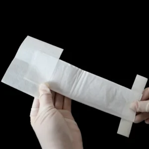 Self Adhesive Acrylic Glue Wound Dressings Hemodialysis Catheter Protector Spunlace Non Woven Fabric CE Certified