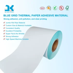 Self Adhesive Acrylic Hot Melt Single Sided Thermal Paper Roll Eco Friendly Parcel Packaging Tracking Label Printing