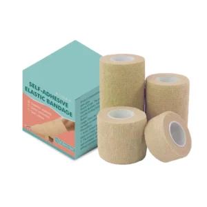 Self Adhesive Athletic Eco Friendly Non Woven Fabric Elastic Bandage for Sports Muscle and Joint Support Wrap