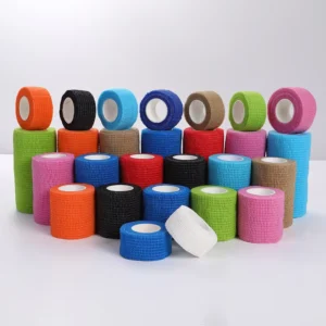 Self Adhesive Athletic Sports Tape Bandage Wrap Breathable Waterproof Elastic Non Woven Non Stick Unisex 5m