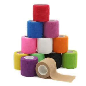 Self Adhesive Bandage Assorted Color Breathable Cohesive Bandage Wrap Rolls Elastic Self Adherent Tape