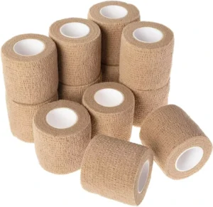Self Adhesive Bandage Medical Tape Elastic Bandages Flexible Breathable First Aid Nonwoven Roll Stretching Exercise