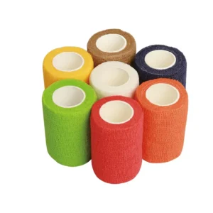Self Adhesive Bandage Wrap Athletic Elastic Cohesive Bandage Football Sock Non Wove Cohesive Tape for Soccer Games