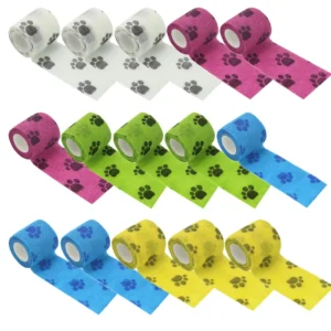 Self Adhesive Cohesive Bandage Use on Animal with Bitter
