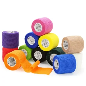 Self Adhesive Cohesive Bandage Wrap Breathable Elastic Tape for Sports Wrist Ankle Support
