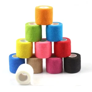 Self Adhesive Cohesive Nonwoven Soccer Tape Soft Bandage Wrap 2 Inches X 5 Yards 24 Rolls Unisex ACQ