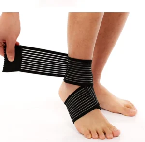 Self Adhesive Elastic Ankle Bone Fixation Strap Wrapping Protective Equipment of Nylon Material Adjustable Type