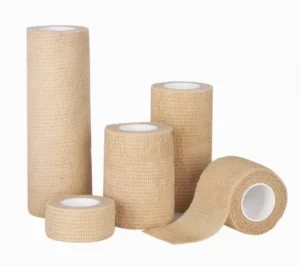Self Adhesive Elastic Bandage Breathable Fixed Athletic Bandage Non Woven Disposable Bandage Printed Pattern Directly Factory