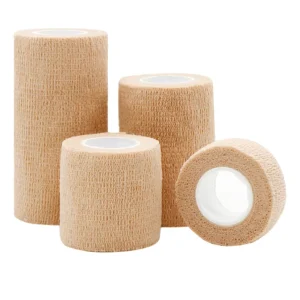 Self Adhesive Elastic Non Woven Cohesive Wrap Breathable Waterproof First Aid Bandage CE Certified Class I 5cm*4.5m Pet JH Brand