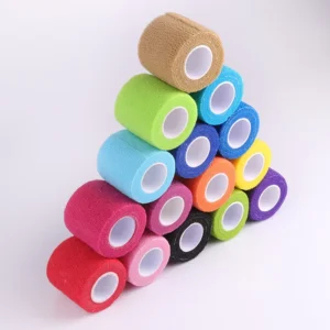 Self Adhesive Elastic Nonwoven Finger Guard Bandage Wrap Around Elastic Nonwoven Waterproof Surgical Elastic Bandage