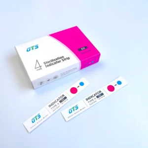 Self Adhesive Eo Chemical Indicator Strips for Medical Sterilization 15mm*100mm Red to Blue Color Change